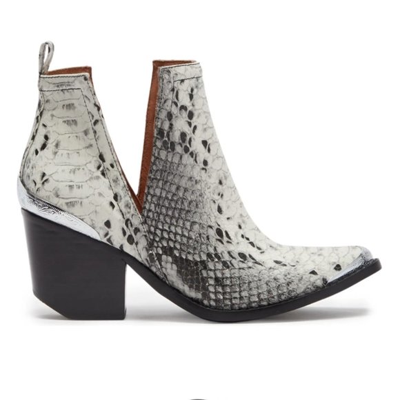 Jeffrey Campbell Shoes - Jeffrey Campbell Cossack Snake Western Ankle Boot